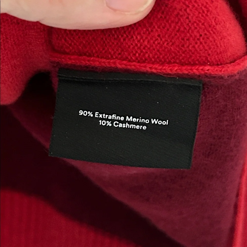 Summersalt The Coziest Cashmere Blend Merino Wool Cashmere Colorblock Sweater 2X